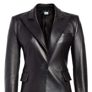 Women Blazar Coat Real Leather Jacket